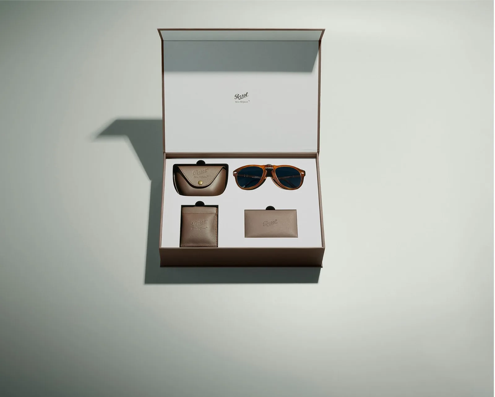 Detalle de la flecha y las varillas Meflecto de una montura Persol