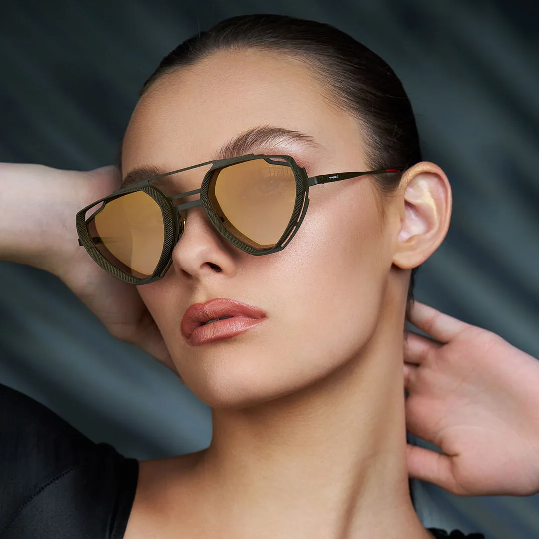 Lentes Vysen de acetato Mazzucchelli y titanio hechos a mano en Italia