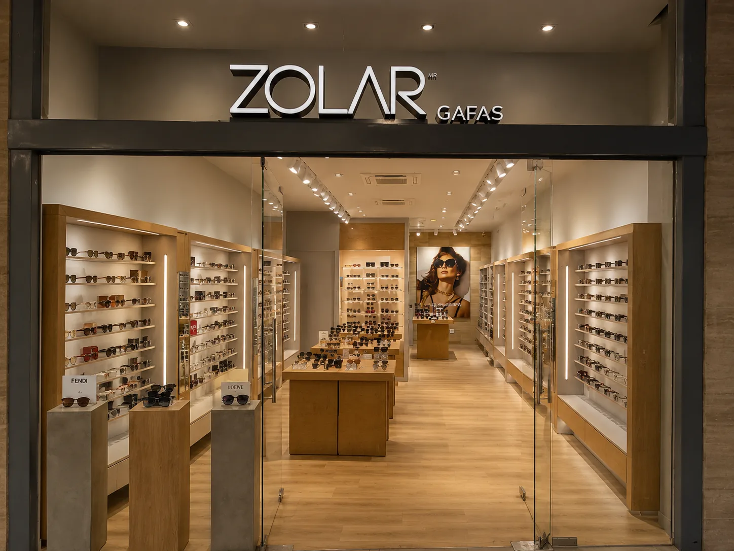 Interior de la tienda Zolar en Plaza Península, Tijuana